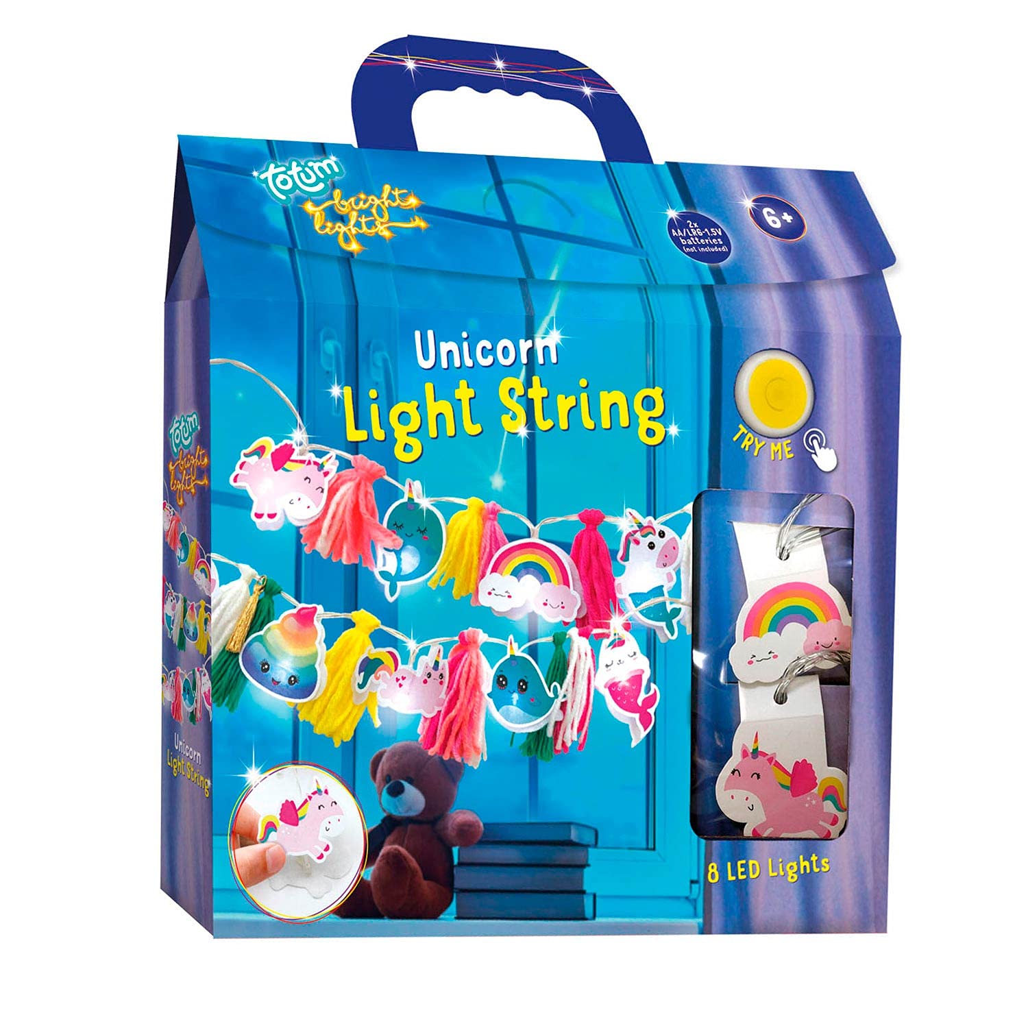 Totum Rhinestone Unicorn Fairy Lights, Wool, Multicoloured