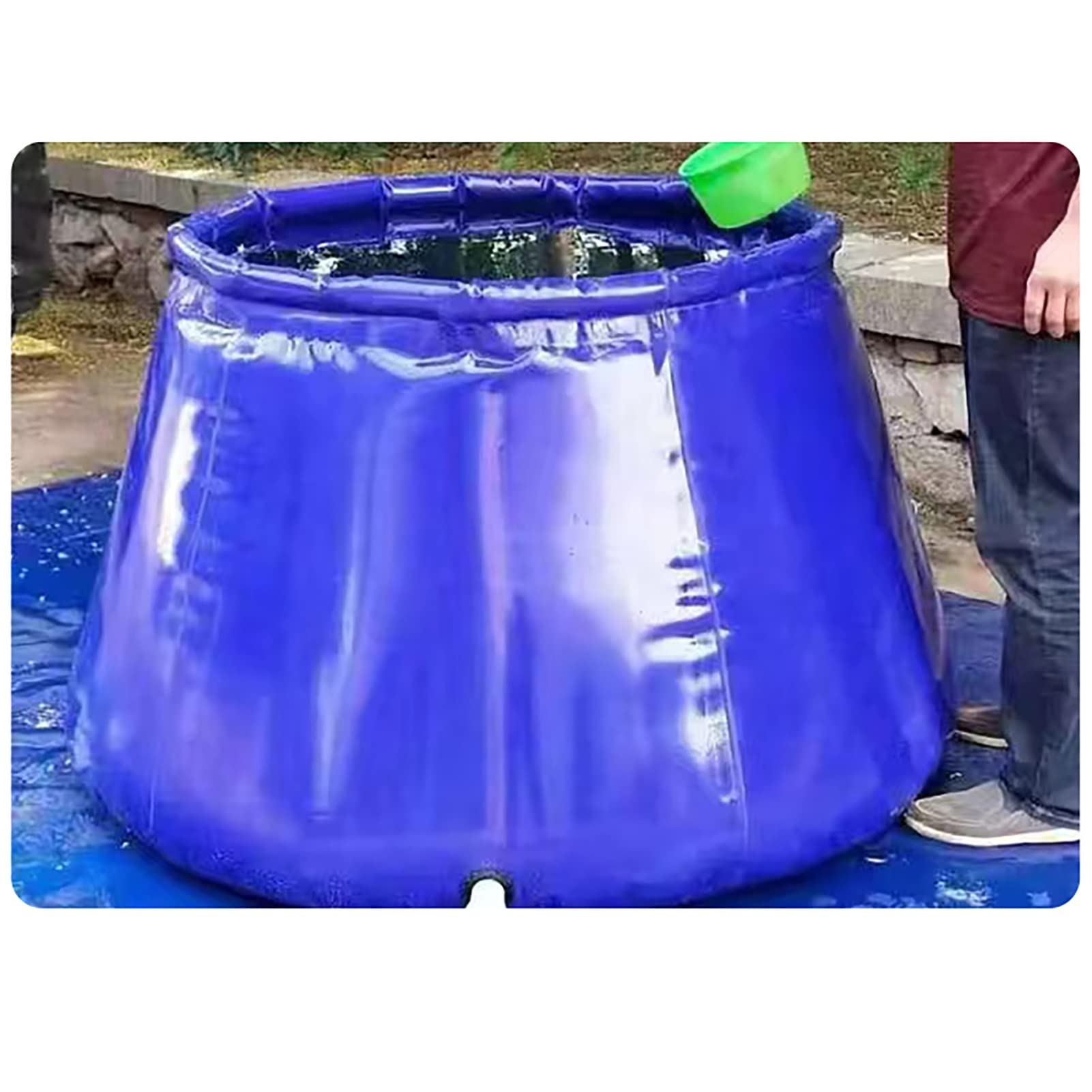 AoForce Agricultural Farm Water Container Foldable,Portable Heavy Duty Truck Bed Water Storage Bladder Tank,Large-Capacity Water Bag for RV/Greening Park (Size : 1000L)