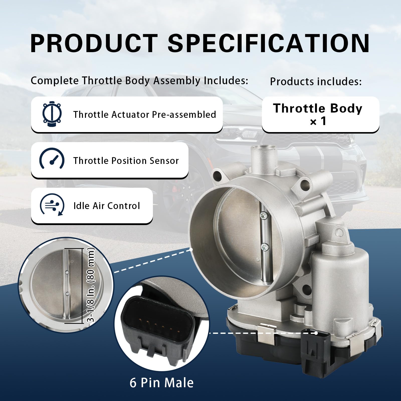 Throttle Body For Jeep Grand Cherokee Dodge Durango Ram 1500 2013-2024 5.7L - View #7