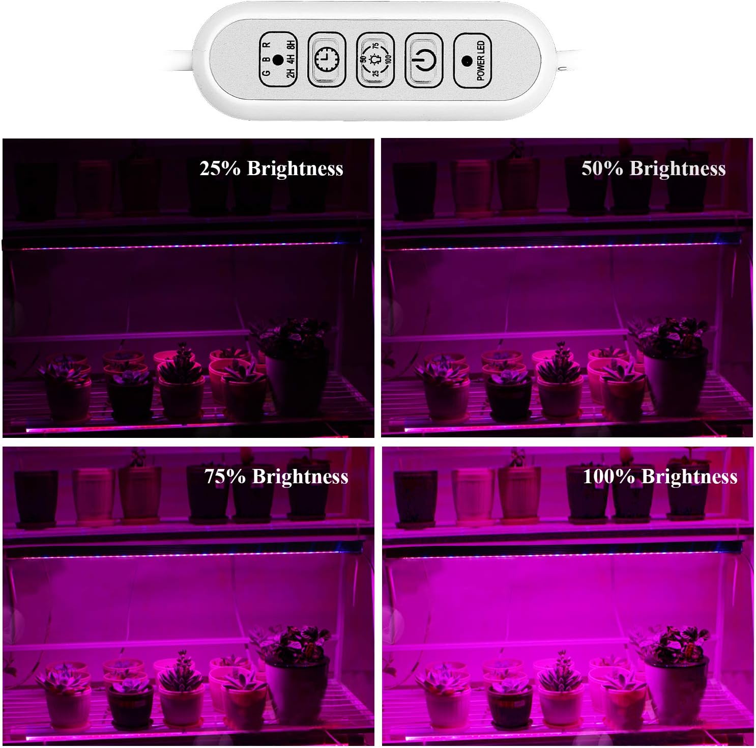 Lampe pour Plante, Chronométrage AUTO - ON/OFF, 48 Lampe LED Lampe de Croissance pour Plantes, pour Les Plantes d'intérieur — vue 6