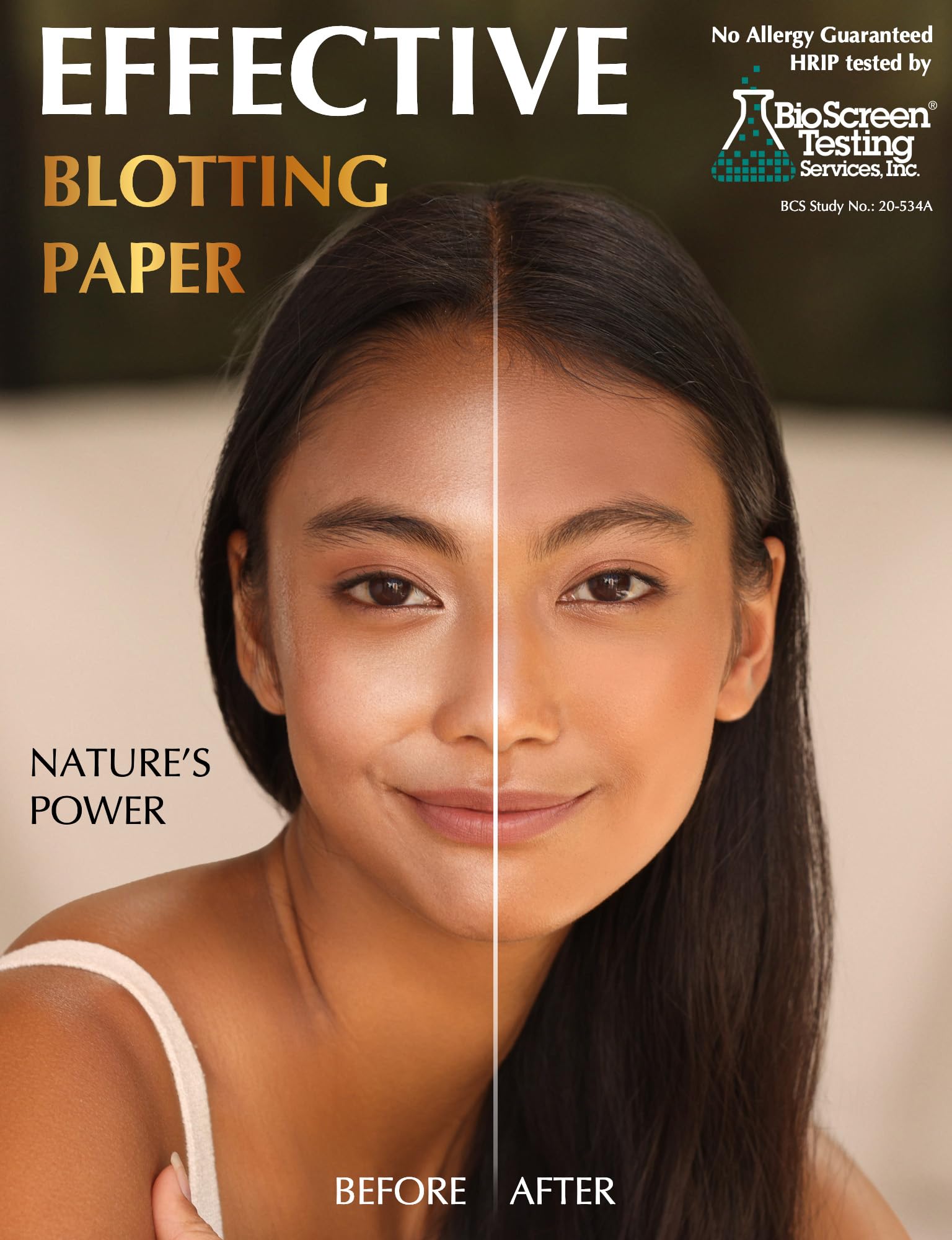 Lot de 300 feuilles de charbon de bambou naturel pour le visage, 25% plus grandes, 300 feuilles absorbantes pour huile faciale, distribution facile du papier buvard