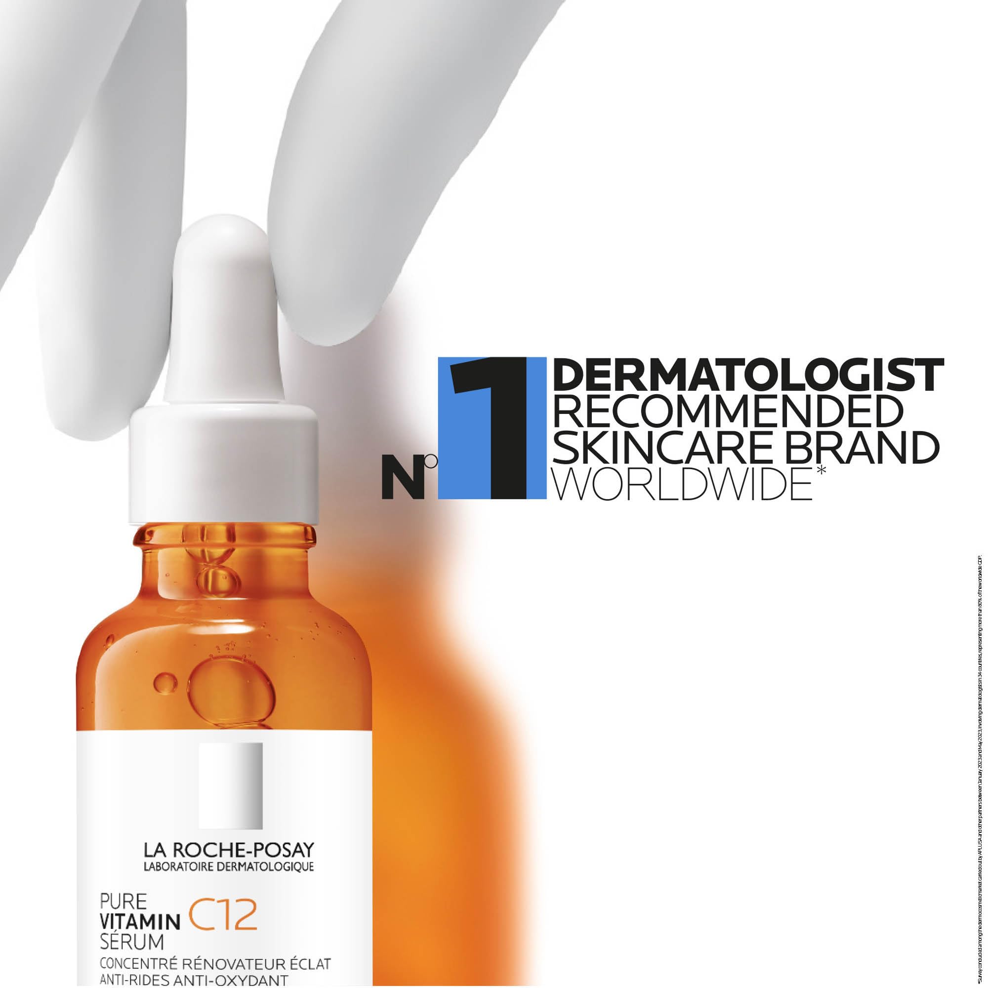 La Roche Posay Pure witamina C12 serum przeciw starzeniu się, 12% witaminy C, regenerująca przeciwzmarszczkowa pielęgnacja twarzy, ujędrniająca, rozjaśniająca i antyoksydacyjna, przeciw plamom