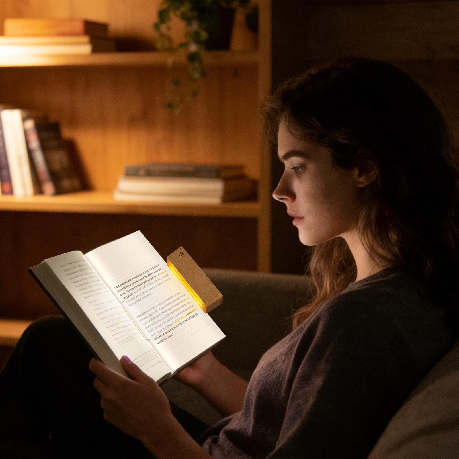 Genérico Luz Plana para Libros Lámpara Recargable con 3 Colores | Luz de Lectura LED con Brillo Regulable Clara y para Dibujar para la Cama para Lectores, Niños, Adultos, para Estudio,