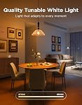 Govee Smart Light Bulbs, Color Changing Light Bulb, Work with Matter, Alexa and Google Assistant, 16 Million Colors RGBWW, WiFi & Bluetooth LED Light Bulbs, Music Sync, A19, 800 Lumens, 4 Pack
