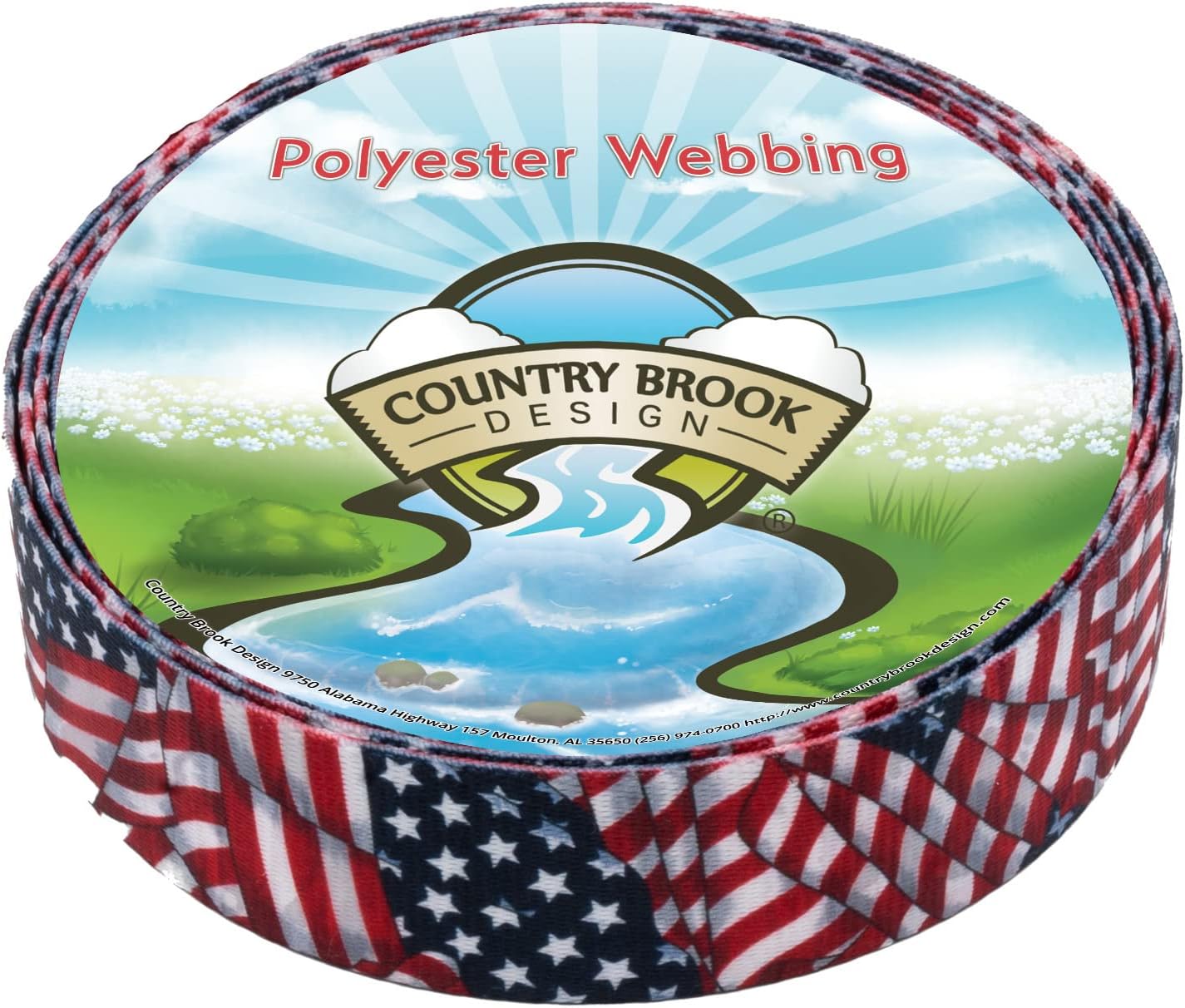 Country Brook Design - Patriotic Tribute Polyester Webbing