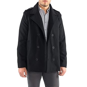 ジャケット・アウター 24aw Super160'sWOOLDOUBLECLOTH PEA COAT Alpine Swiss Jake Mens Wool Pea Coat Double Breasted Jacket