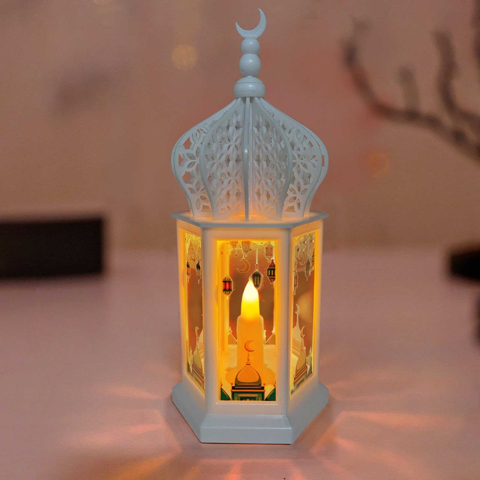 XPJBKC Ramadan-decoratie, 4 stuks decoratieve ramadan-lamp