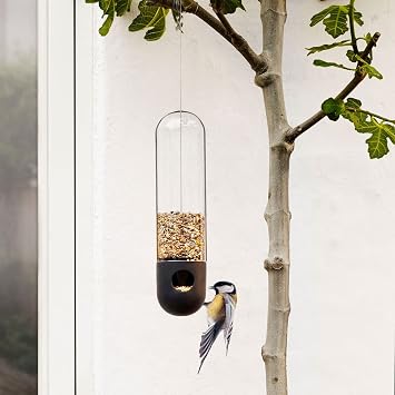 EVA SOLO | Bird Feeder Tube | Small Birds Lands smoothly on The Edge | Danish Design, Functionality & Quality | Outdoor