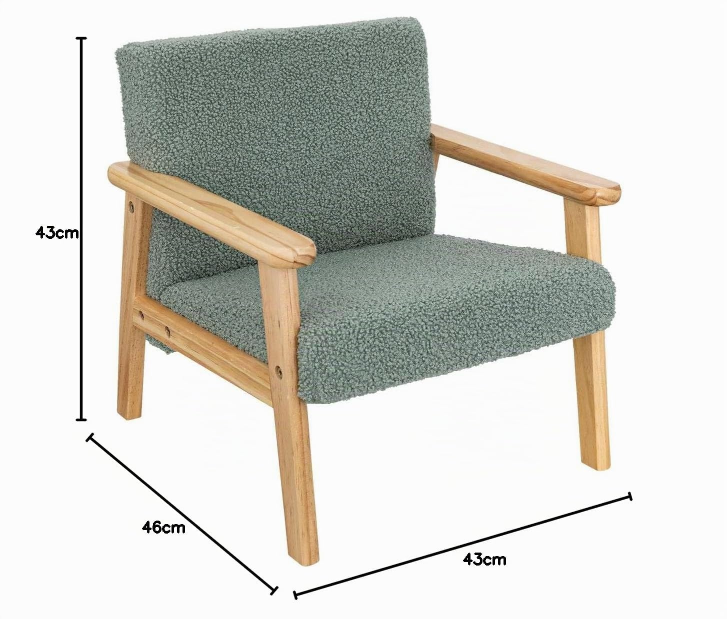 Atmosphera - Fauteuil Enfant Basile Vert céladon