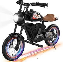 EVERCROSS EV08M Motocicletta Elettrica per Bambini, con Motore da 150W, Velocità 8/16km/h ed a Lunga Distanza 10KM, Pneumatici da 12 Pollici, Motocross per Bambini di età Compresa tra 3-12 Anni