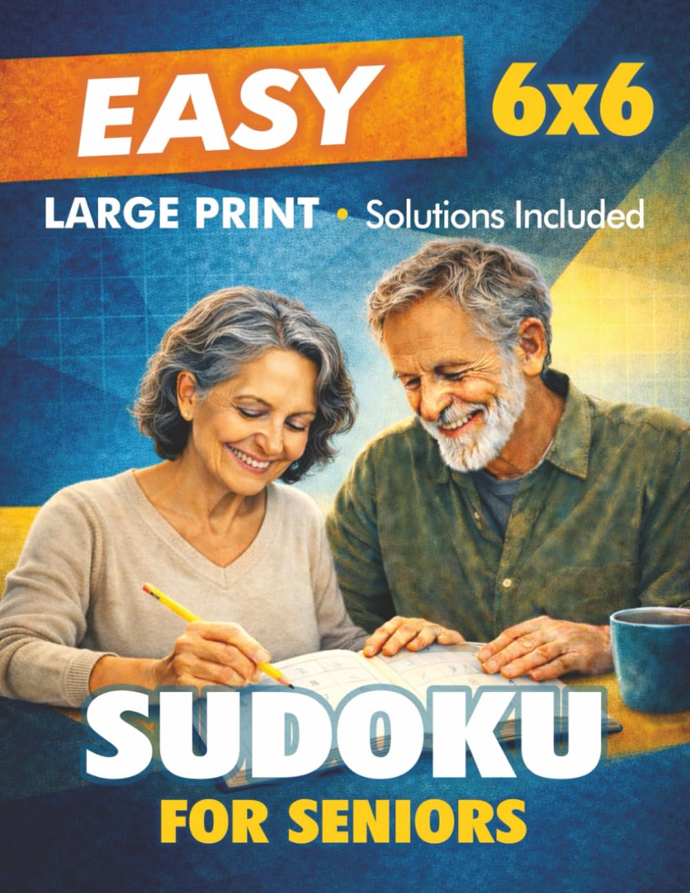 Easy 6x6 Sudoku for Seniors: Large Print Gentle Beginner-Friendly Puzzles Designed for Calm, Relaxed Solving with Solutions Included (Easy Does It Sudoku)