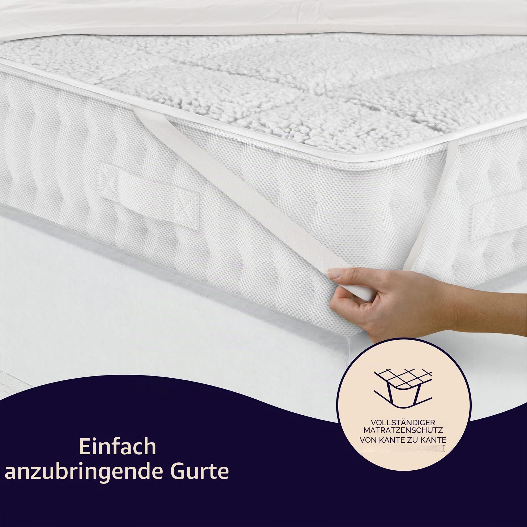 Dreamland Hunker Down Scandi Sherpa elektrische Unterdecke für Doppelbetten (Intelliheat Plus Fast Heat, maschinenwaschbar, 190 x 137 cm, 1 abnehmbare Steuerung, 6 Temperaturen und automatischer