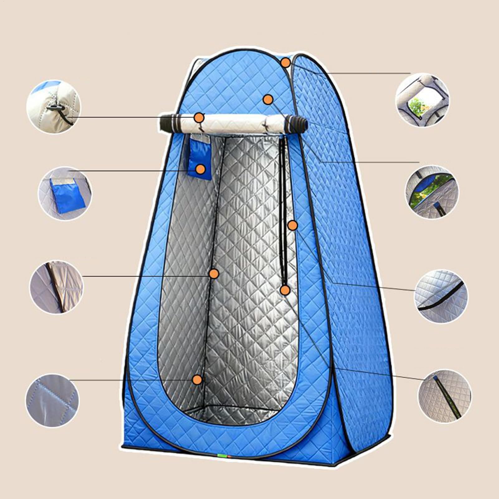De Cambio para Acampada Sauna De Campamento Exterior | Tienda Privada Para Playa Para Fotógrafos Senderismo Viajes por Carretera Nadadores Viajeros Playas Festivales de Música