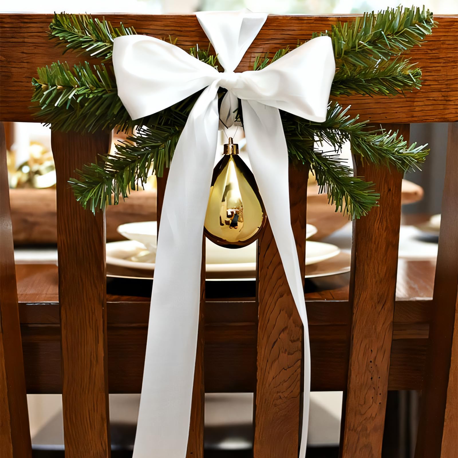 Nastro di raso bianco double face, 3,8 cm x 91,5 m, 100% poliestere, disponibile in diversi colori, ideale per confezioni regalo, artigianato, decorazioni per matrimoni