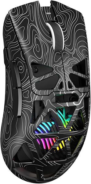 Aula SC620 - Ratón inalámbrico para juegos, triple modo de 2.4 GHz/USB-C/BT5.3 con 12000 DPI, mouse macro gamer programable con llave de fuego rápido, ratones para juegos de luz RGB para PC/portátil/Mac