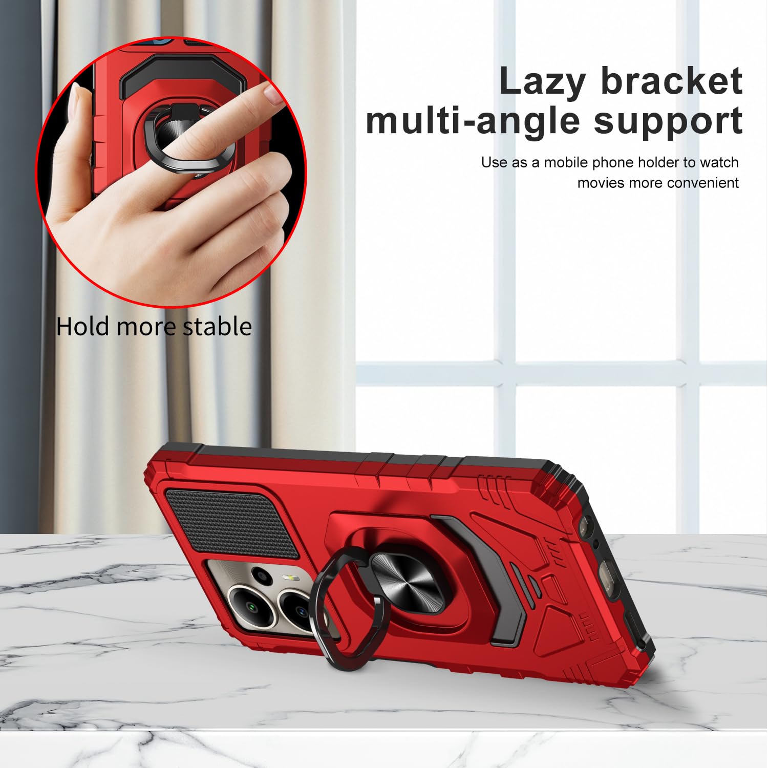 samsung 23 phone cases CCSAMS23UIFBK - Samsung Galaxy S23 Ultra Kickstand Hybrid Case