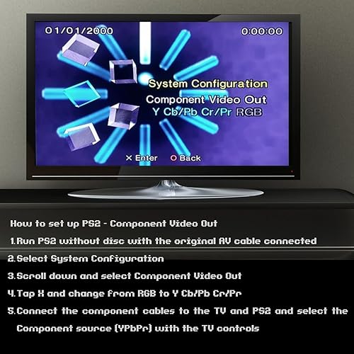 Miniatura 5 de TNP PS2 Component Cable Premium YPbPr Component Video Cable RCA AV for PlayStation 23 (PS2PS3)