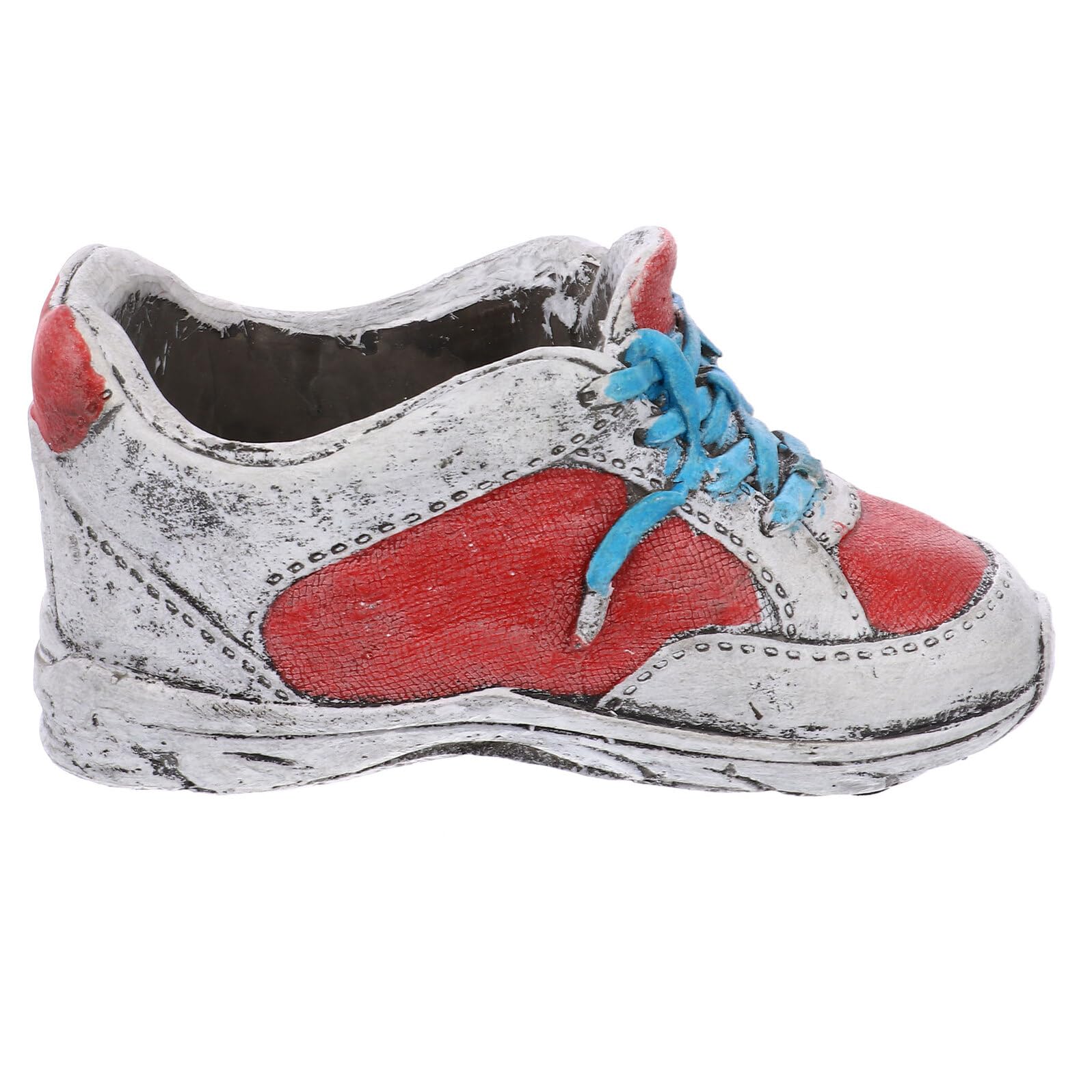Pot de plantation en céramique fait main style chaussure rétro rouge