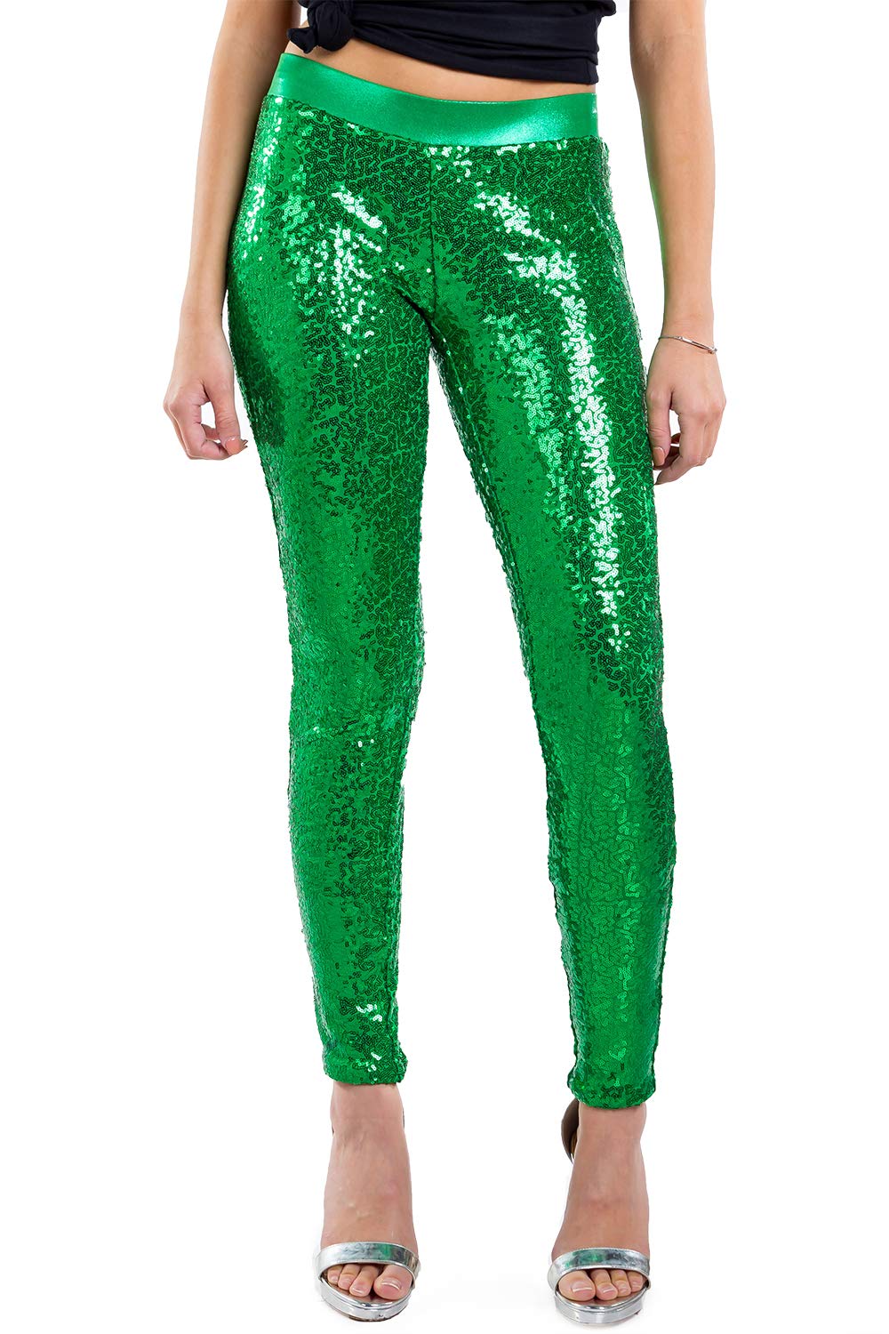 Shiny Holiday Sequin Leggings 