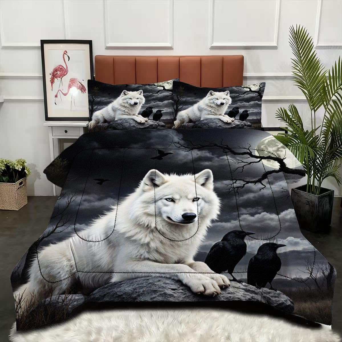 Couette loup 220x240 pour lit 2 personnes en quête de confort toutes saisons
