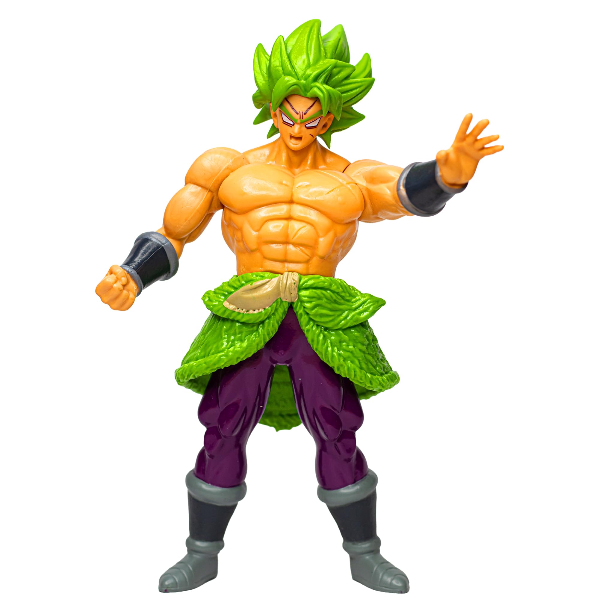 Anime Action Figure 18 cm | DBZ Goku, Gogeta, Vegeta & More Characters | Anime Collectible PVC Action Figurine Toy for Kids, Anime Fans & Desk Display (Pack of 1) (Broly Legendary Super Saiyan)-image-32