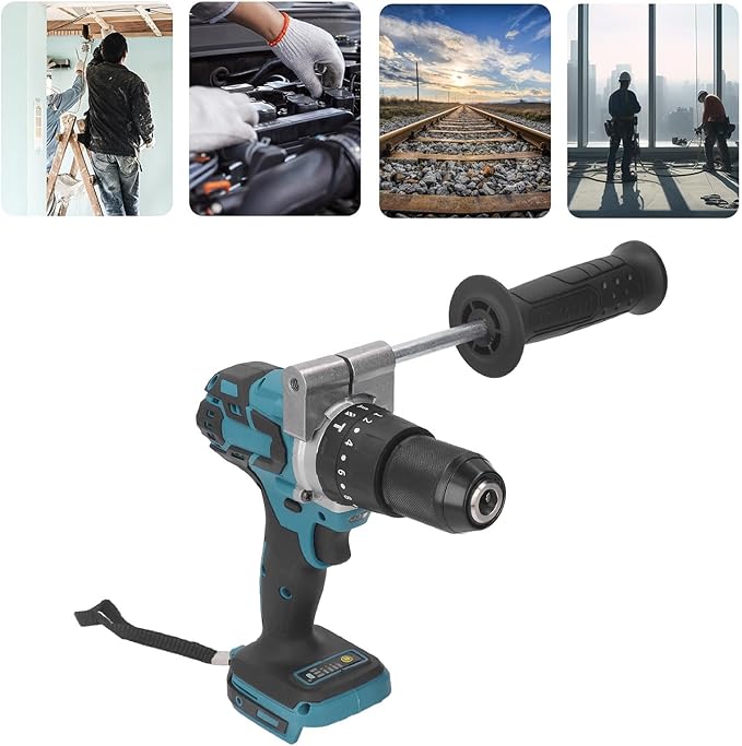 Taladro Percutor Inalámbrico Topyond 18V Sin Escobillas 13mm 400 In Lbs miniatura 4