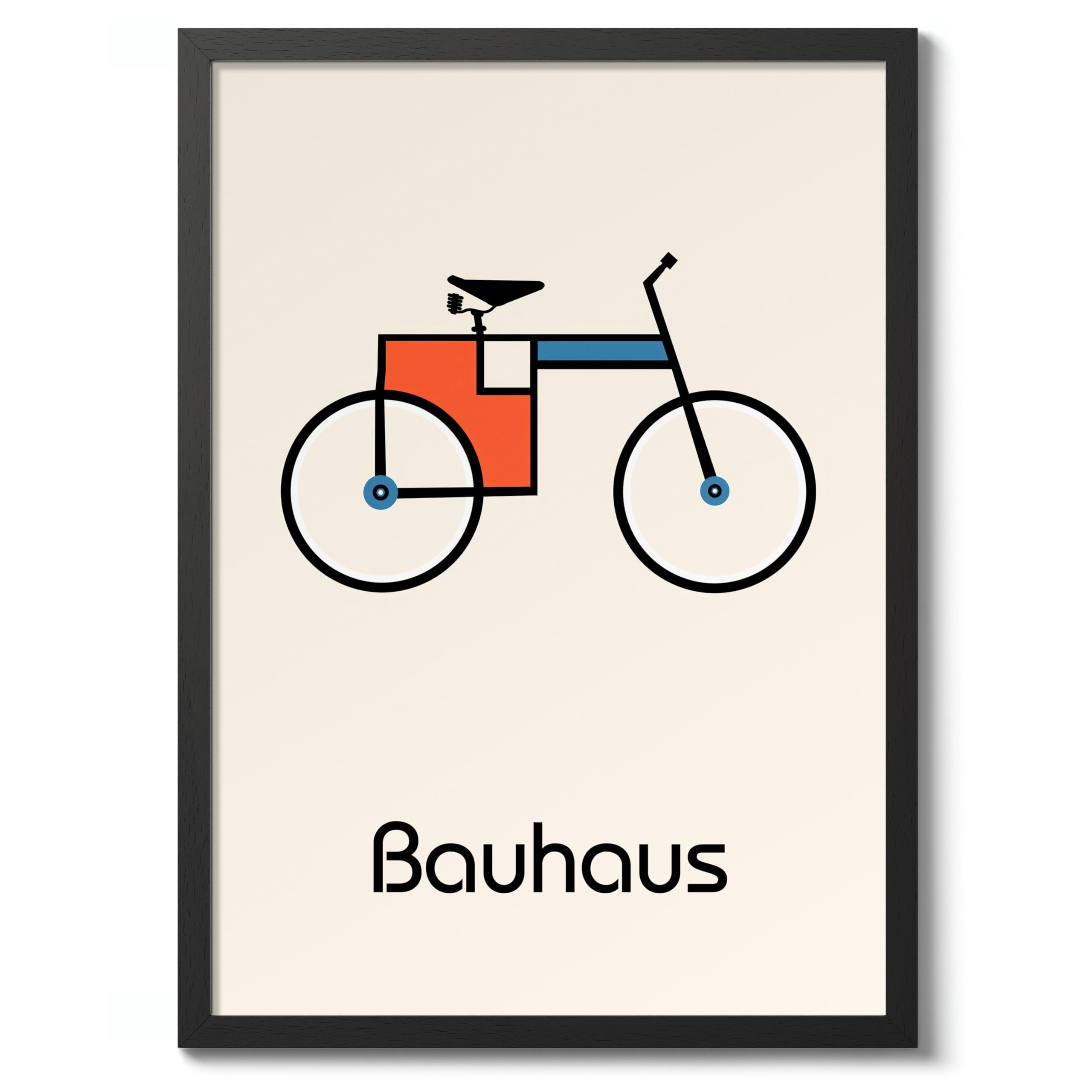 Orange Loop Poster, Bauhaus Print, Framed Abstract Art, Mid-Century Wall Art, Modern Home Decor, Gift Idea, Archival Matte, A2 (Print Only) - 59.4x42cm — view 17