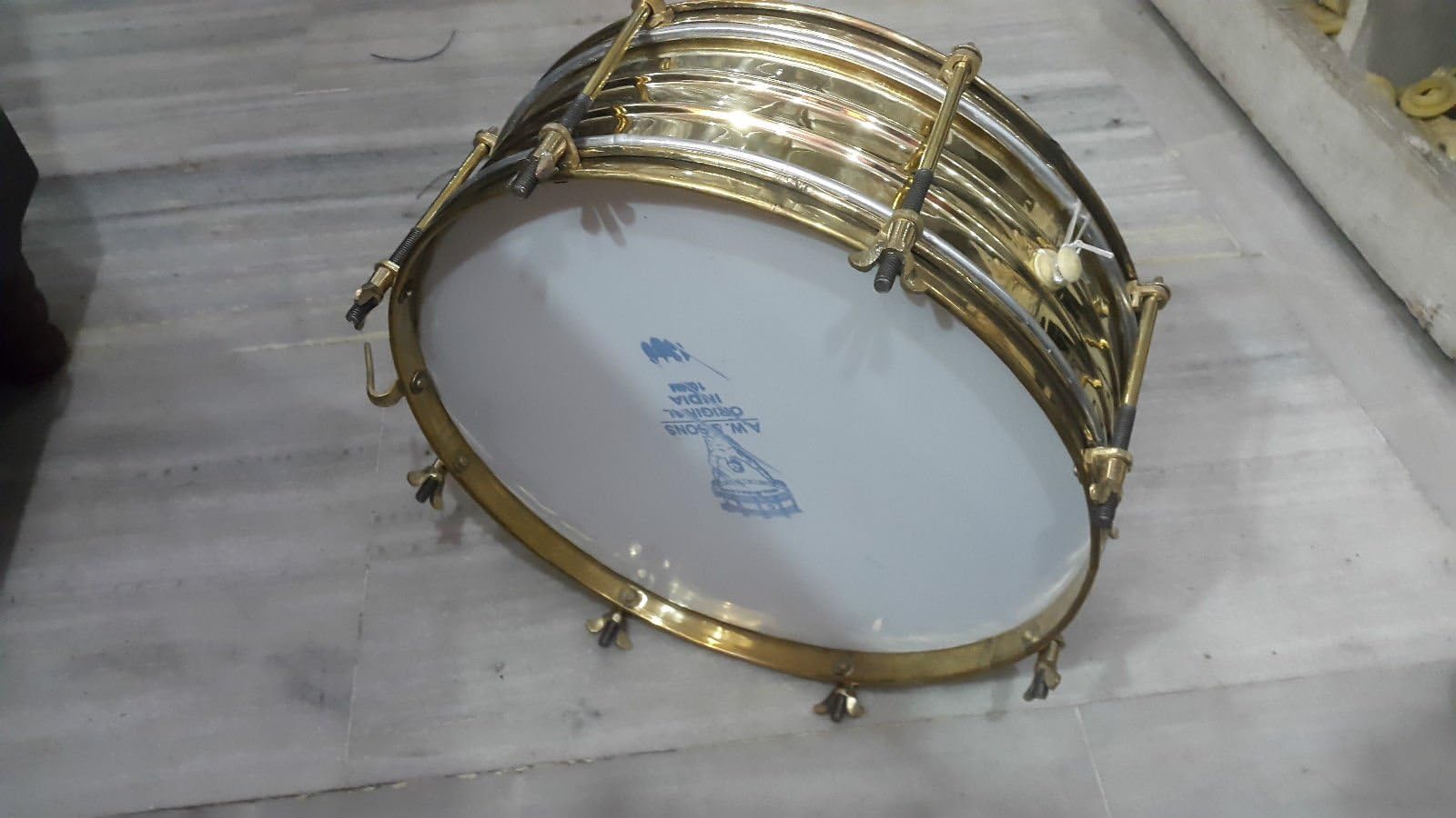 New Brass Sidedrum School Band Marching 14"Inch +2Pc Skin+Sticks