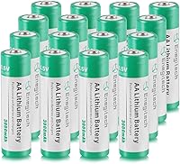 Enegitech AA Lithium Batteries 3000mAh 1.5V for Blink Camera, Doorbell, Smart Locks - Non-Rechargeable 16 Pack Long-Lasting Power