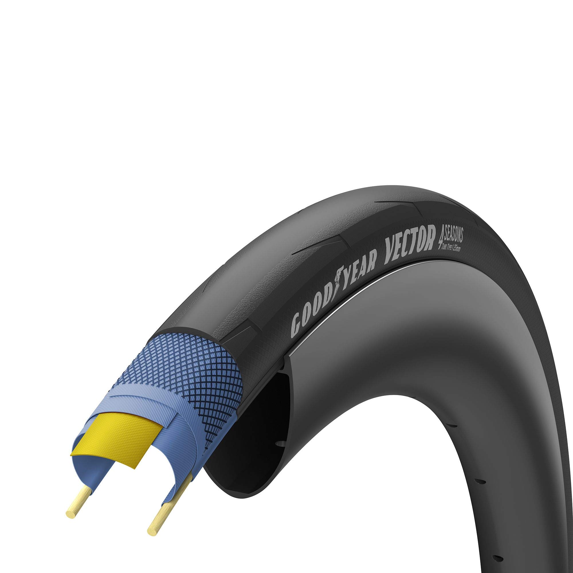 Goodyear Vector 4Season Clincher Tire Black, 700 x 25mm