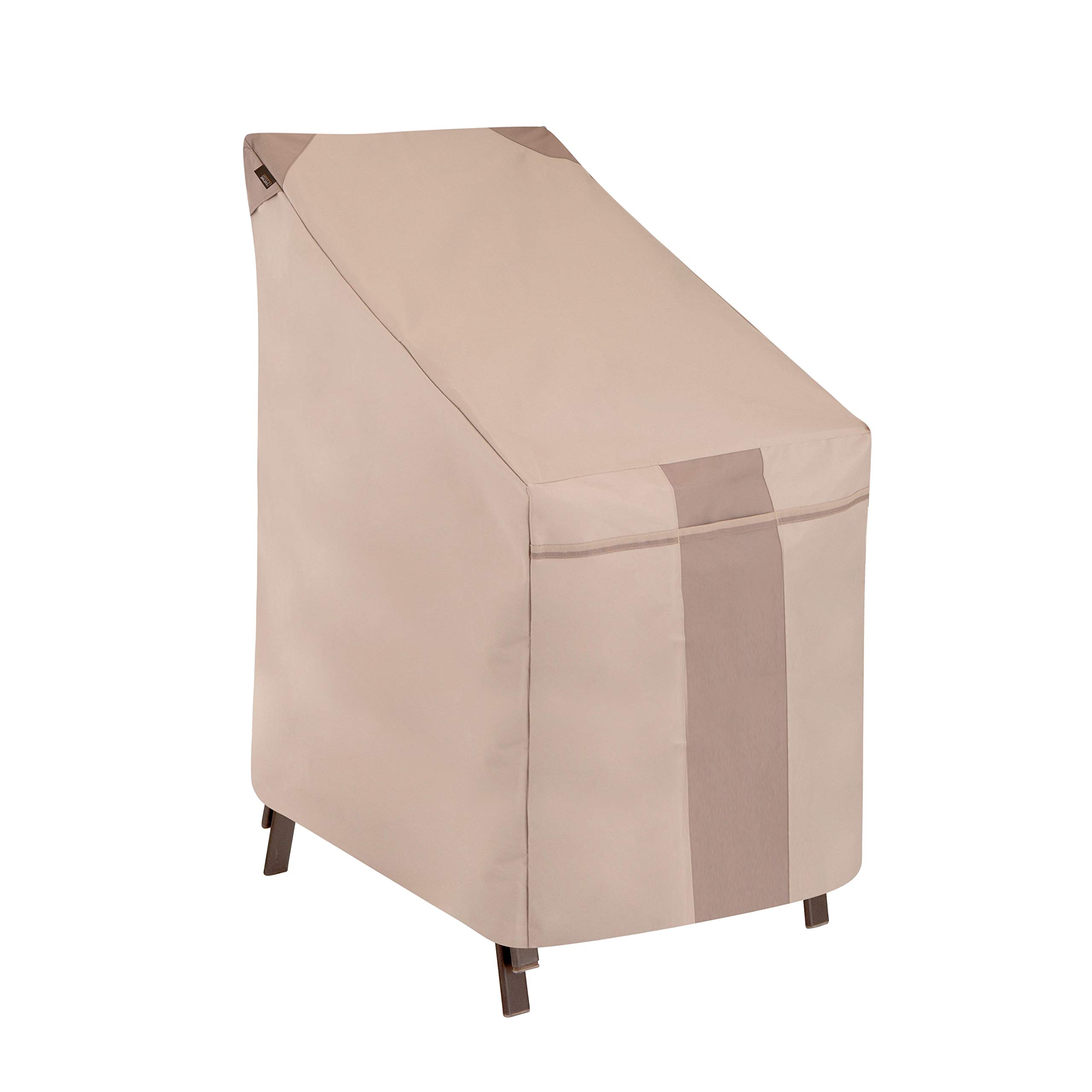 Monterey Stackable Patio Chair Cover, 25.5"L x 35.5"W x 45"H, Beige
