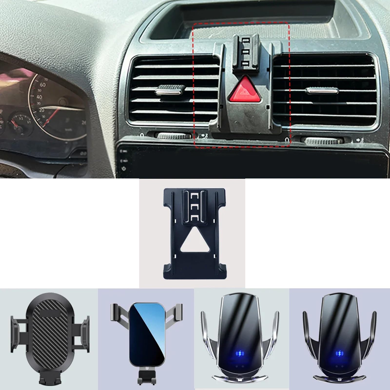 Uchwyt samochodowy dla Jetta Mk5 2006-2011, Uchwyt na telefon samochodowy