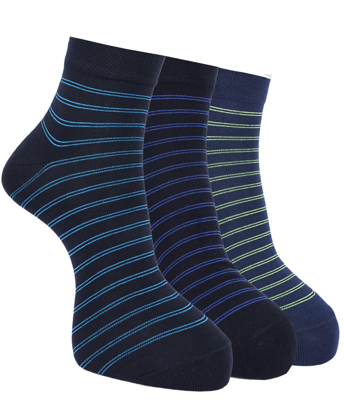 force nxt BY Dollar Socks for Men Solid Ankle Length Cotton Socks, Free Size, Pack of 3 (Multicoloured)-picture-38