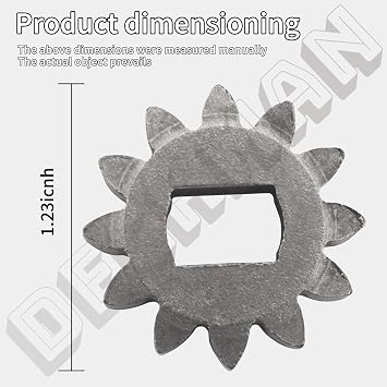 115-4668 Pinion Gears (12T) for Toro 22 Lawn Mower Wheel for 10604 10642 | 2 Pcs 12 Tooth Drive Gear Replace 115-4668 115 4668 1154668 Fits for 10605 10606 10607 10624 10625 10627 10632 10634 10641