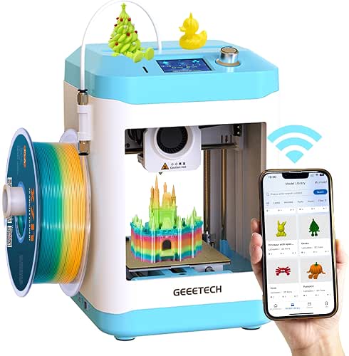 Fully Assembled Mini 3D Printer for Kids & Beginners with