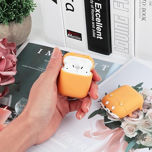 Miniatura 7 de Linda funda para perro para Airpod ProPro 2 Gen 202320222019, divertida funda Kawaii de dibujos animados 3D con kit de limpieza y llavero para Apple