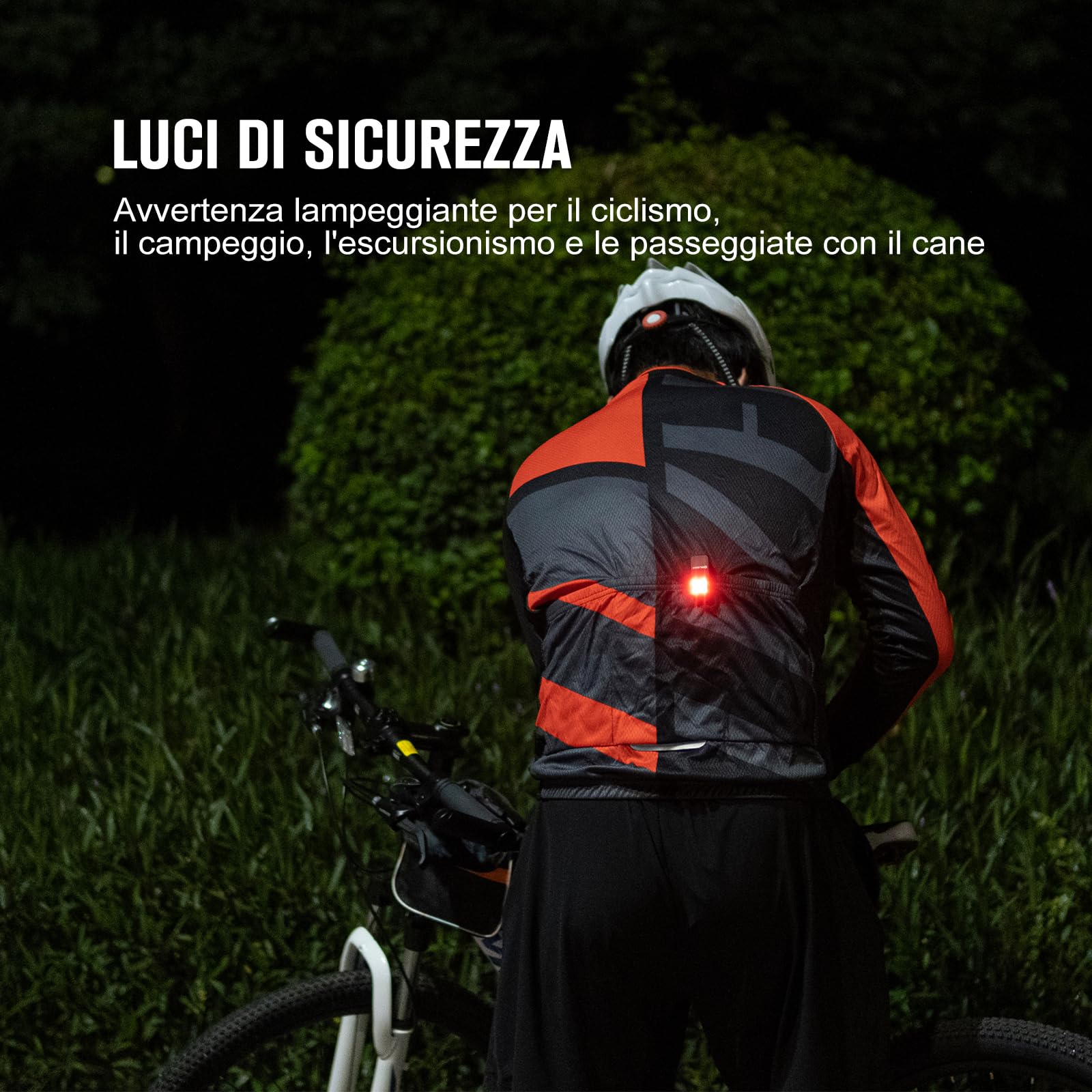 OLIGHT Oclip Sorgente Rossa e Bianca 300lm Lampada a Clip Ricaricabile con Aspirazione Magnetica e Foro di Aggancio Impermeabile IPX5 Escursionismo Campeggio e Alpinismo (Nero)