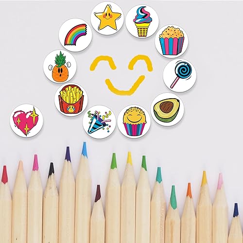 Miniatura 5 de MORCART - 54 imanes de nevera con emoji para nevera, pizarra blanca, imanes de la serie Urban Life, lindos imanes divertidos para escuela, hogar,