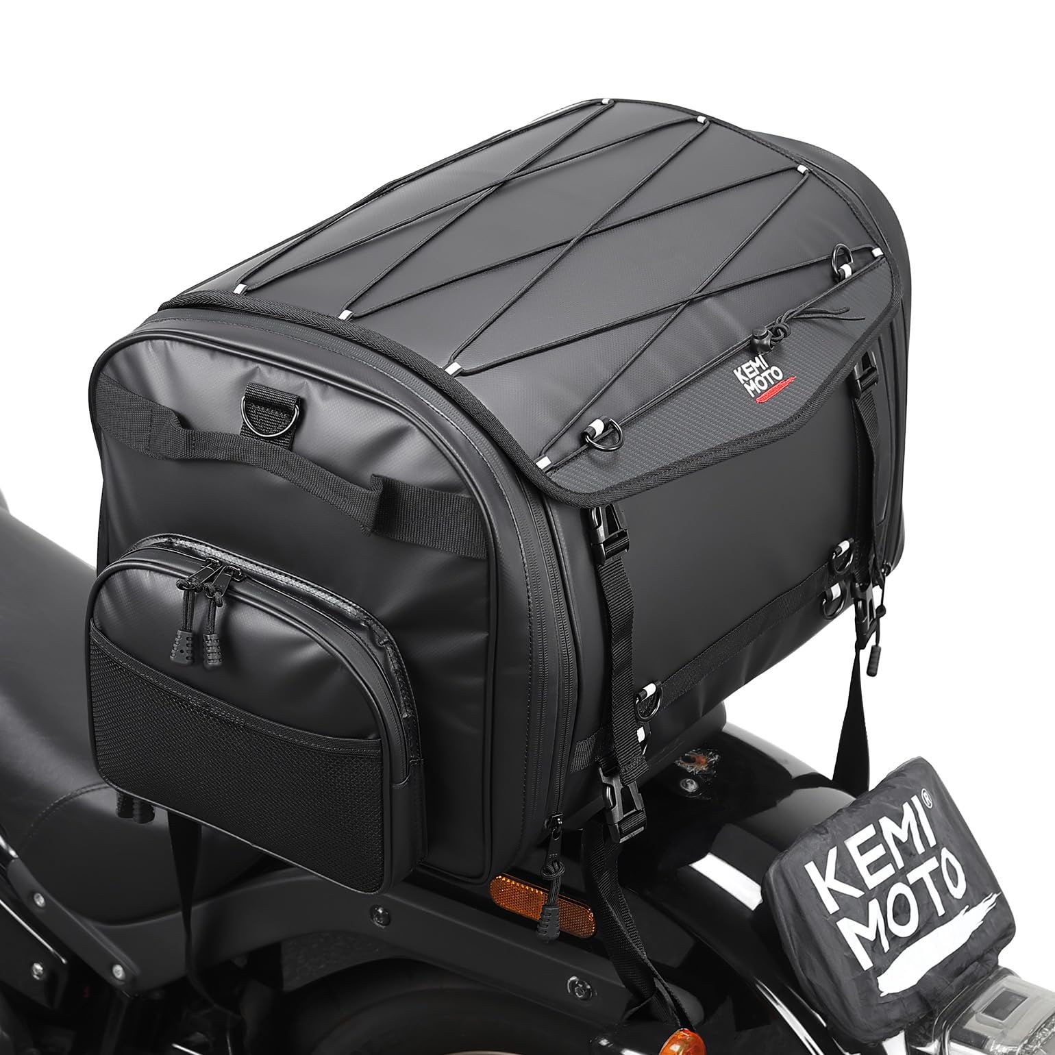 Amazon | KEMIMOTO(ケミモト) オートバイ旅行用荷物バッグ、60L拡張