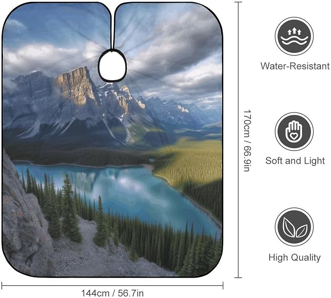 Capa para Corte de Pelo Impermeable Banff National Park miniatura 2