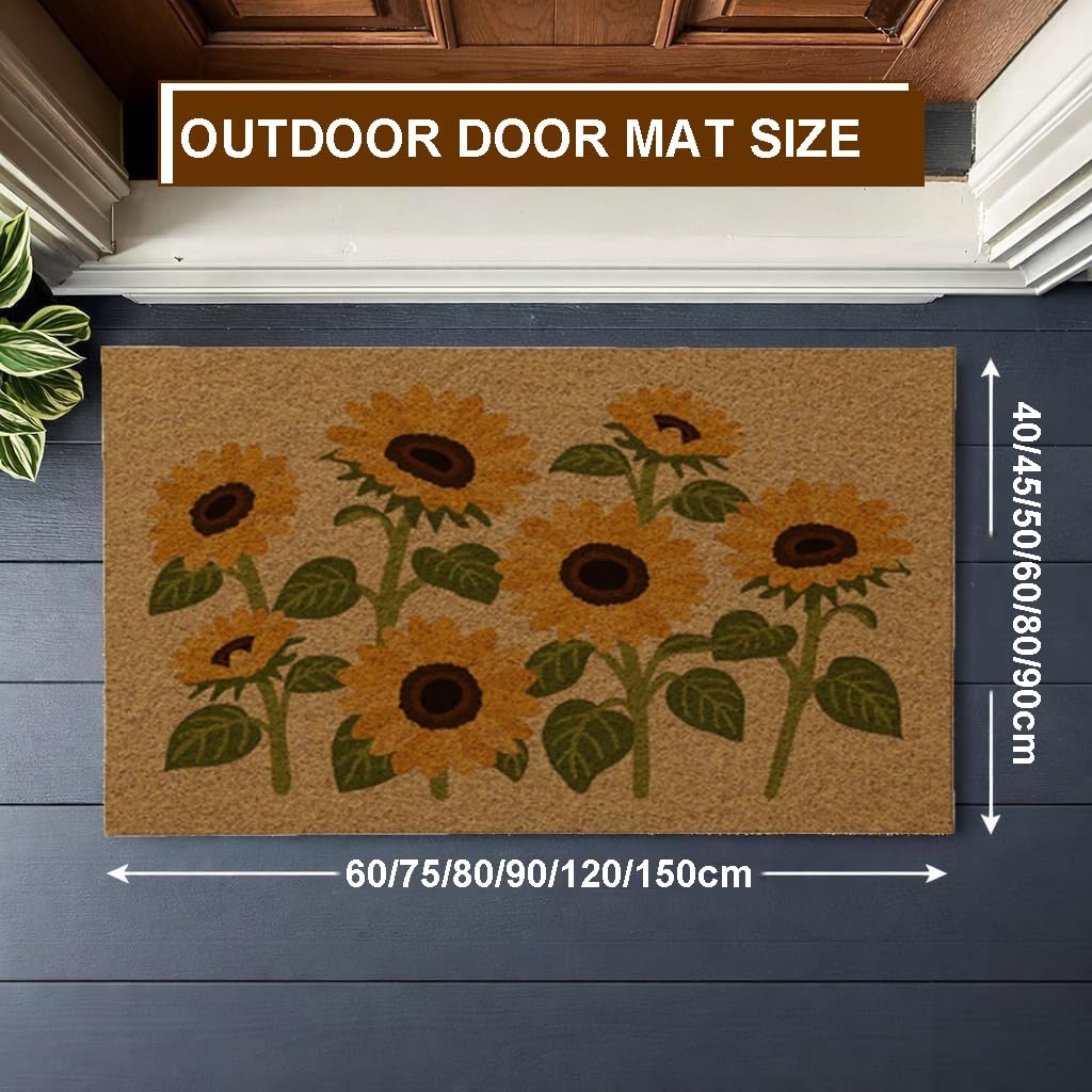 Zerbini Per Ingresso Esterno Tappeto Impermeabile | Non-slip Low Profile Durable Door Mat per Ingresso Interno Esterno Tappeto Esterno Terrazzo(A,60x90cm)