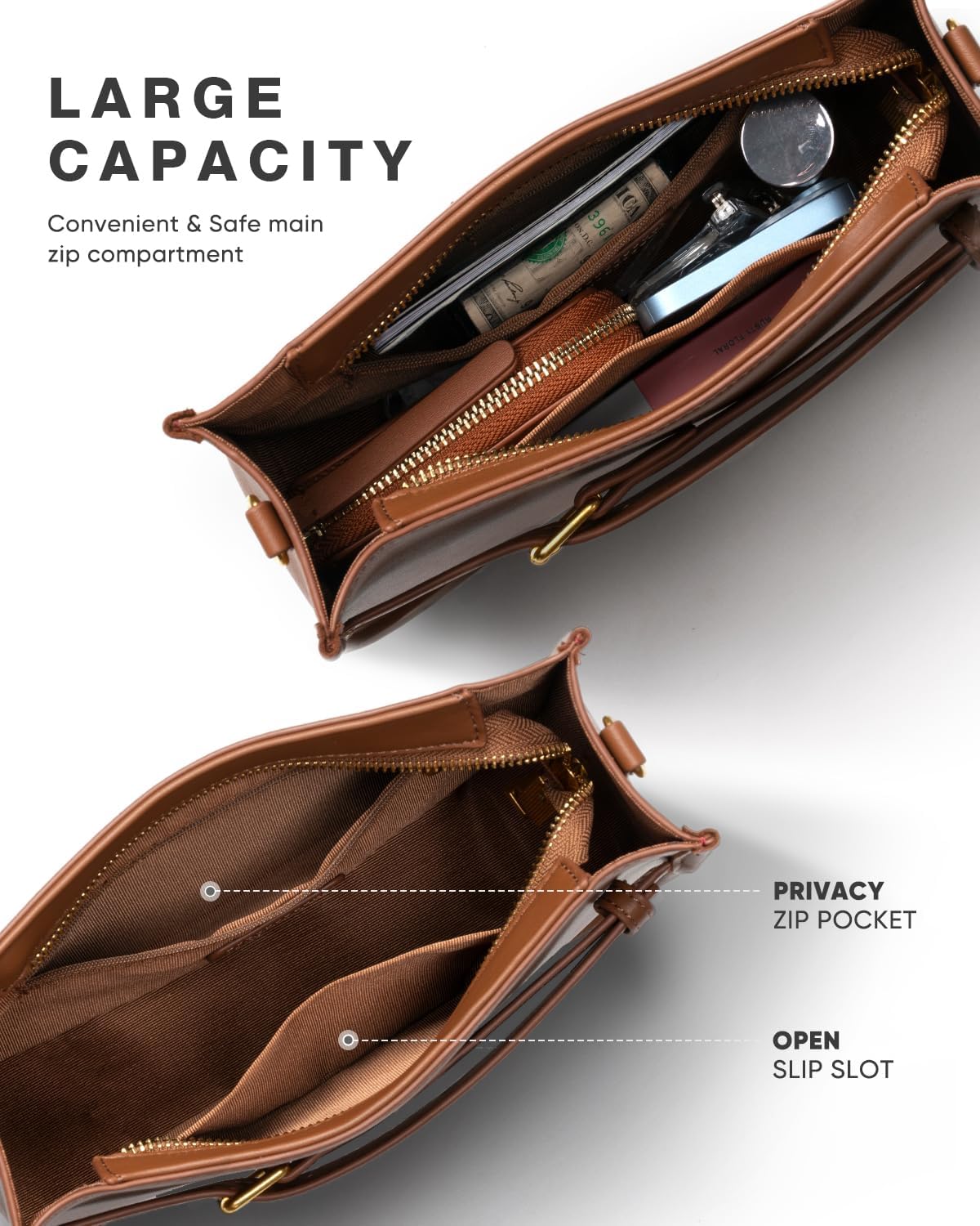 Vulkitty Women's Shoulder Bag Handbags Soft Leather Hobo Crossbody Bag Shoulder Purse for Women with Adjustable Strap