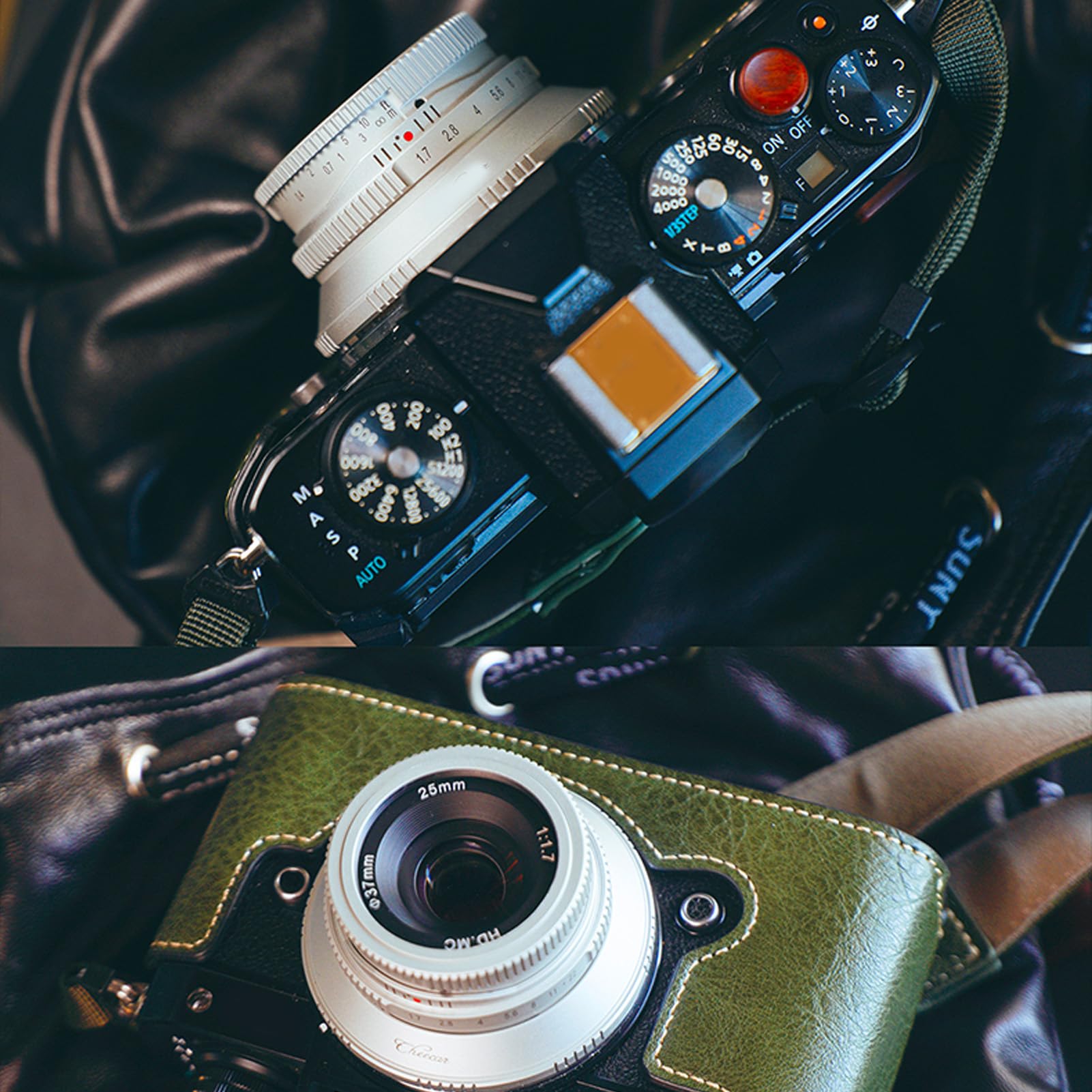 25mm F1.7 Obiektyw Stałoogniskowy, Obiektyw z Ręcznym Ustawianiem Ostrości do Aparatu 25mm F1.7 FX Mocowanie Ręczne Ustawianie Ostrości do Fuji X-E1 X-E2 X-A5 X-A7 X-S10 X-S1 (SILVER)