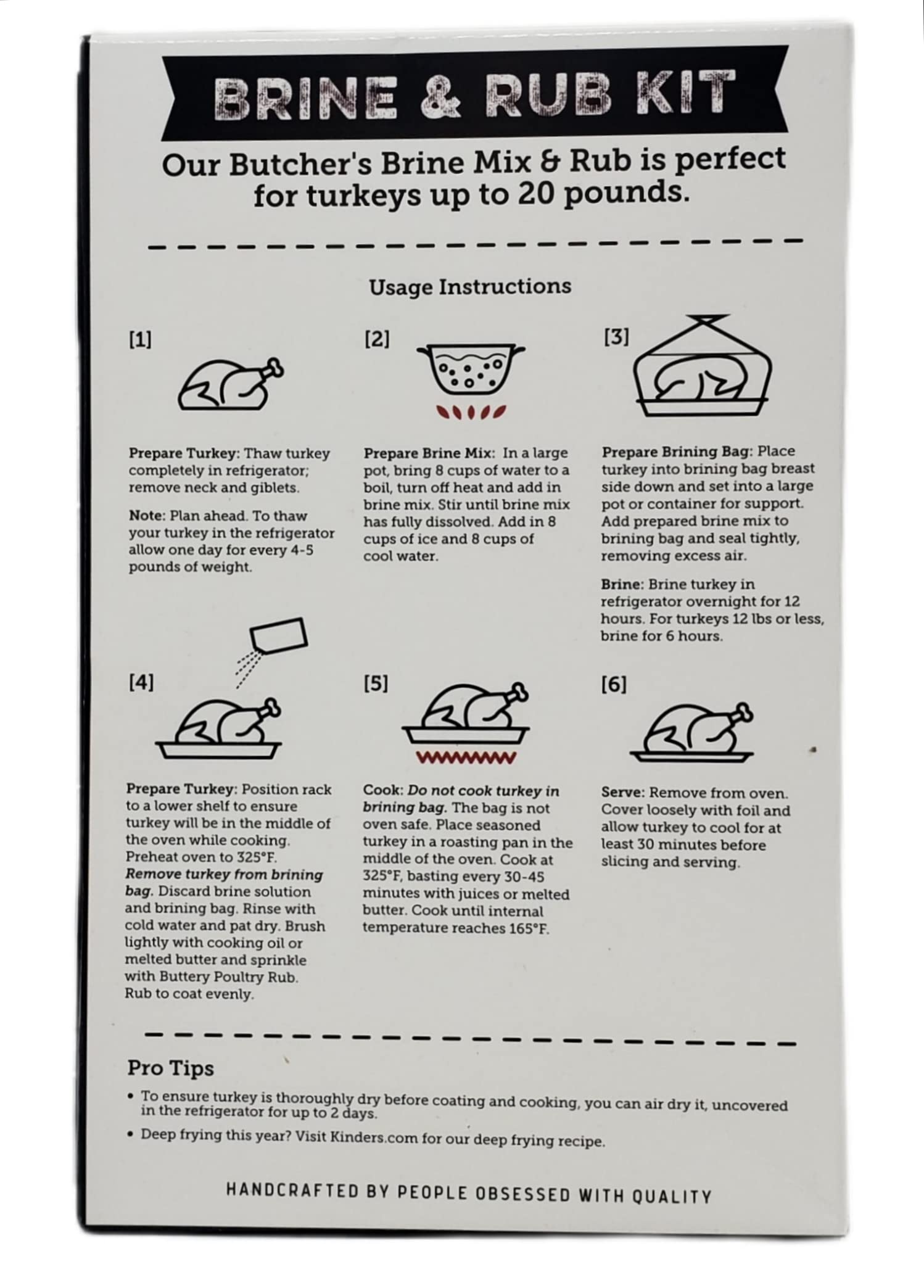 Kinders Premium Quality Thanksgiving Bundle Includes