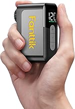 Fanttik X10 Ace Mini akku Fahrradpumpe mit Manometer, 120 PSI elektrische Fahrradpumpe mit Presta- und Schrader-Ventil, Auto-Stopp, schnelles Aufpumpen für Rennrad, Mountainbike, Motocross und E-Bike