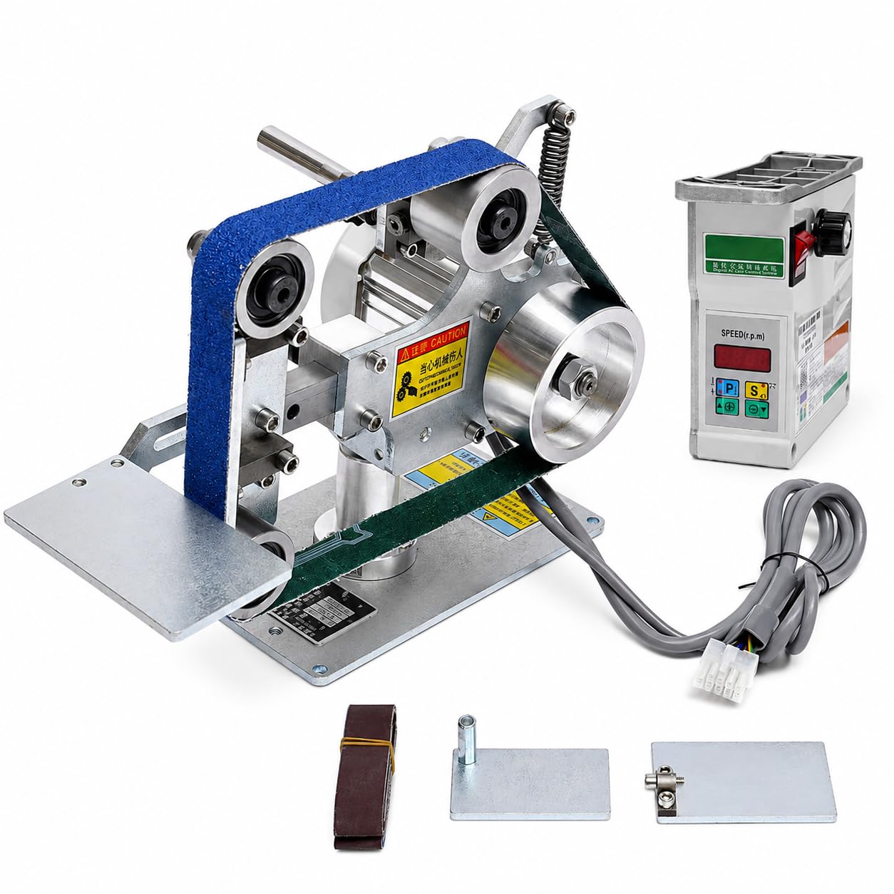 Lijadora de banda 1 x 30 pulgadas con rotación reversible y velocidad ajustable