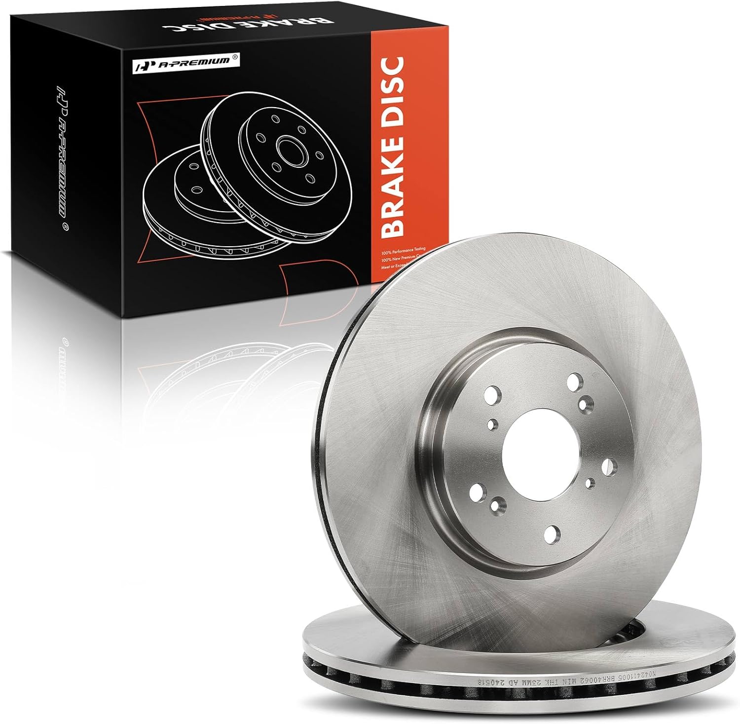 A-Premium 12.20 inch (310mm) Front Vented Disc Brake Rotors Compatible with Select Acura Models - TL 2004 2005 2006 2007 2008, 2-PC Set