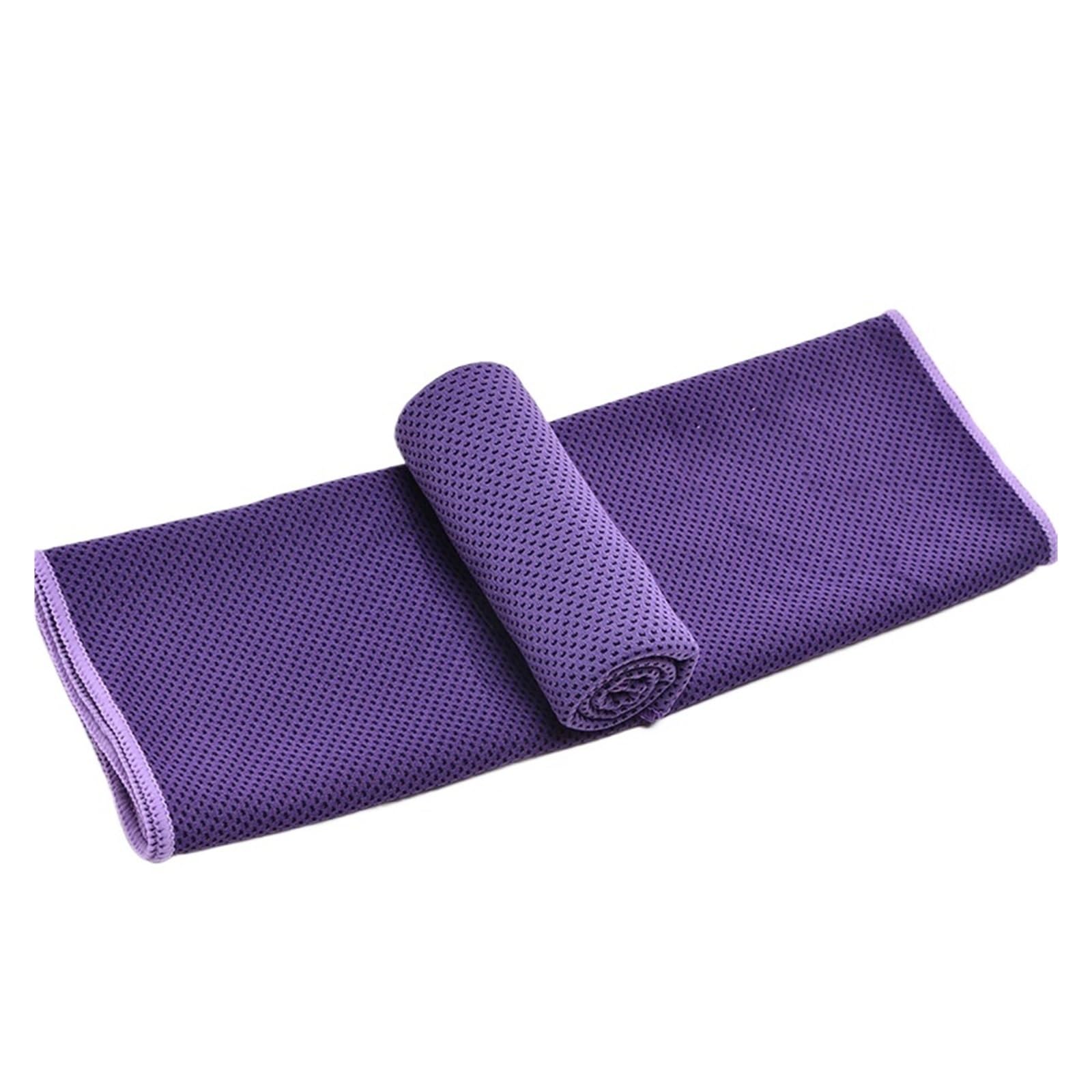 HNULGVI Cooling towel Sports Cooling Towel Ice Cold Wipe Sweat Quick Dry Water(Purple-30x90)