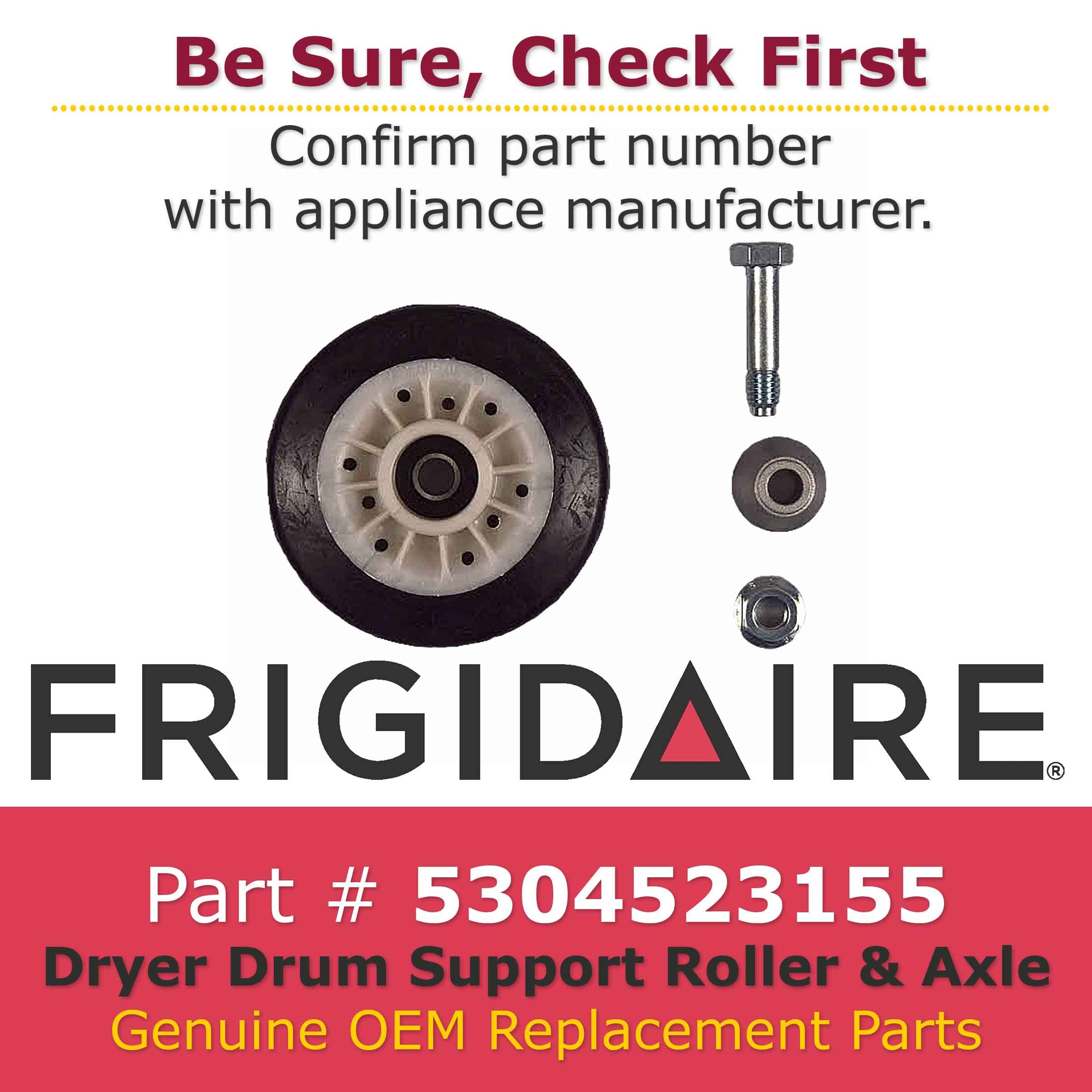 Amazon.com: Frigidaire 5304523155 Drum Support Roller and Axle 