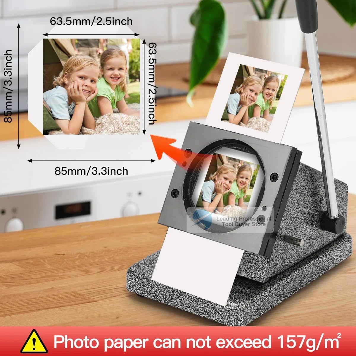 Machine à aimants carrés for réfrigérateur (63,5 x 63, mm) - Kit de création d'aimants photo DIY boutons Autocollants créatifs for(100Cardboard Magnet)